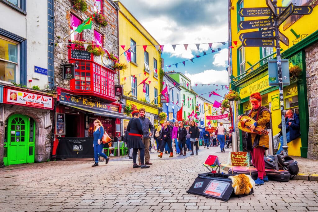 Busker on Galways Shop Street