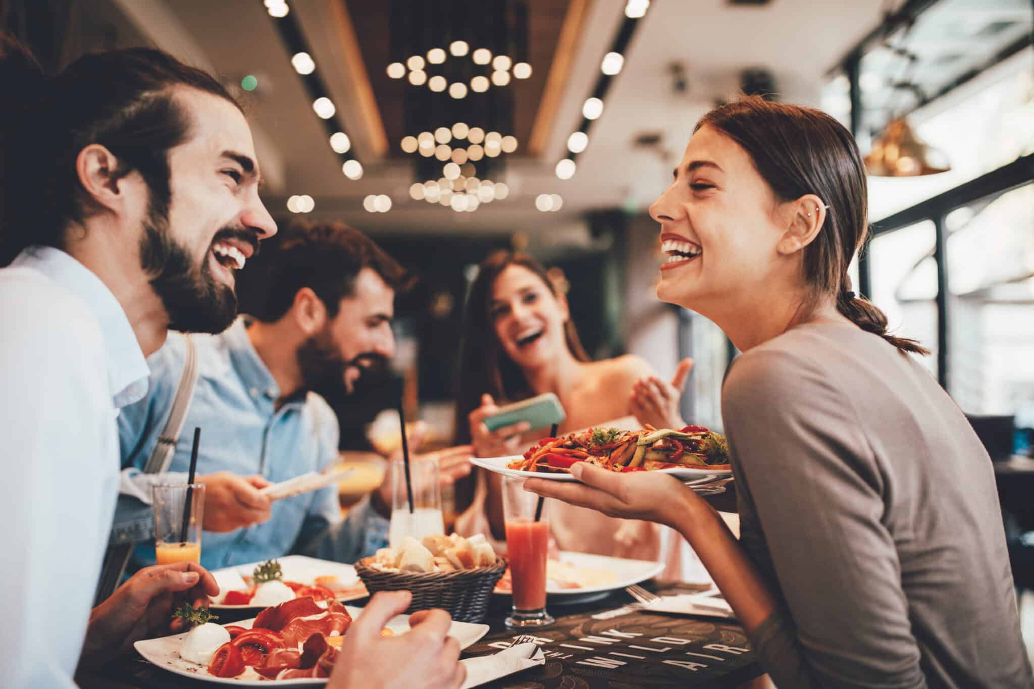 Friends Gathering For a meal